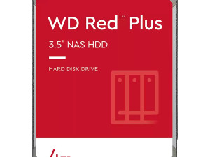 HDD NAS WD Red Plus (3.5'', 4TB, 256MB, 5400 RPM, SATA 6 Gb/s)