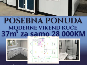 Montažni objekat Doboj 37m2 kontejnerska kućica