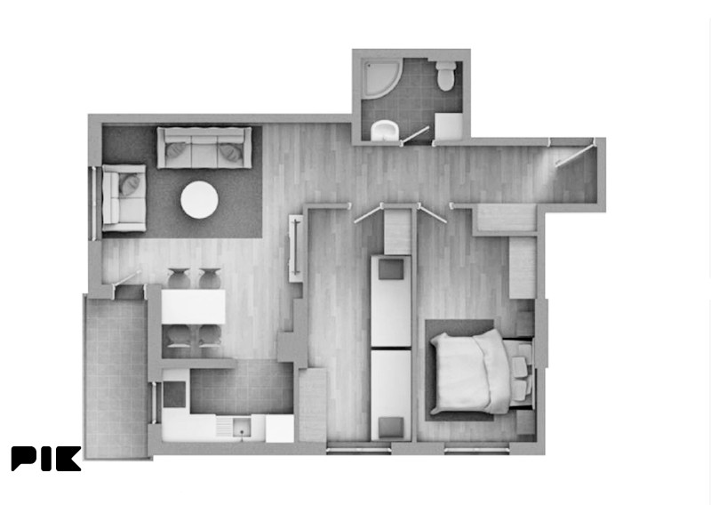 Trosoban stan Borik Banja Luka 64m2 2