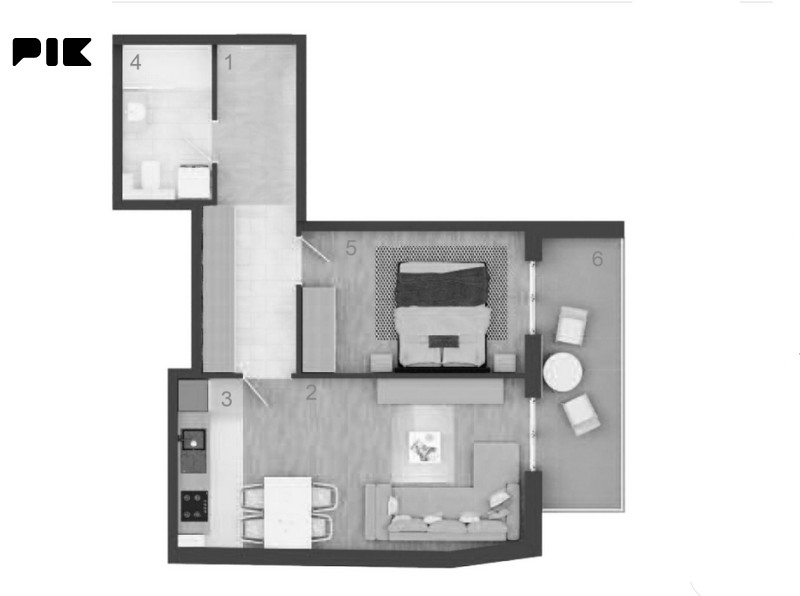 Dvosoban stan 54m2 Lazarevo Banja Luka 2