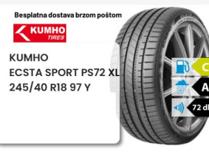 245/40 R 18 97Y XL KUMHO ECSTA SPORT PS72