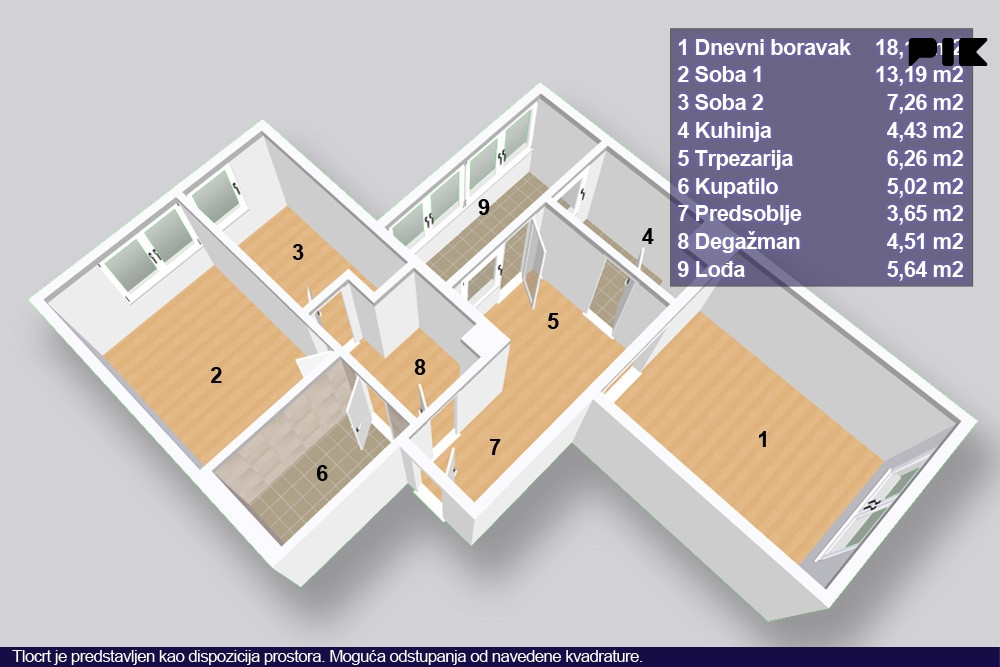OPTIMALAN PORODIČAN STAN 67m2, DOBRINJA III photo 2