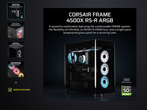 Corsair FRAME 4500X RS-R ARGB Panoramic Glass Black