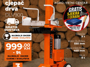Ruris DLV900 cjepač za drva 9 TONA AKCIJA