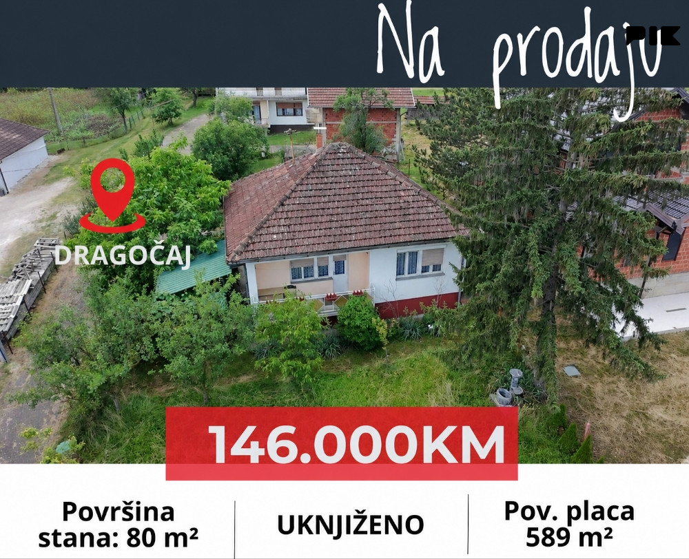 Porodična kuća Dragočaj - PRODAJA