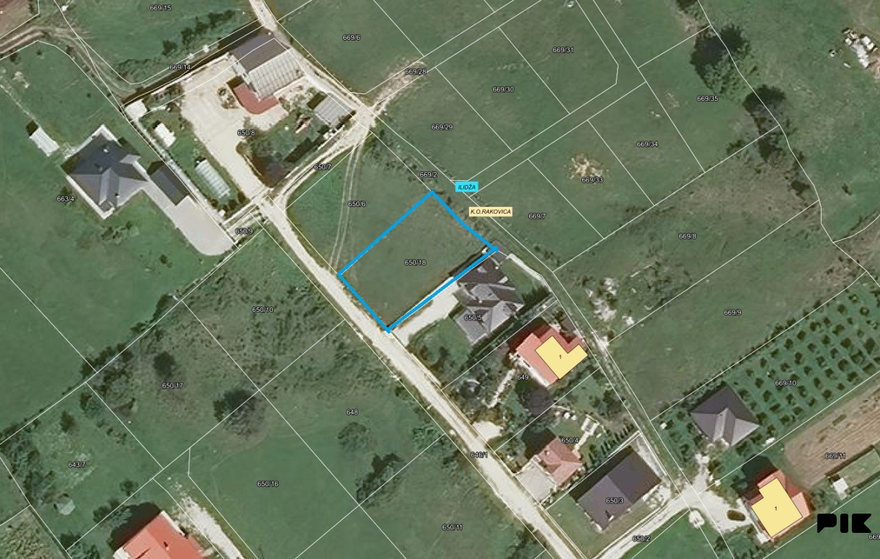 Građevinsko Zemljište Ilidža/598m2/Rakovica