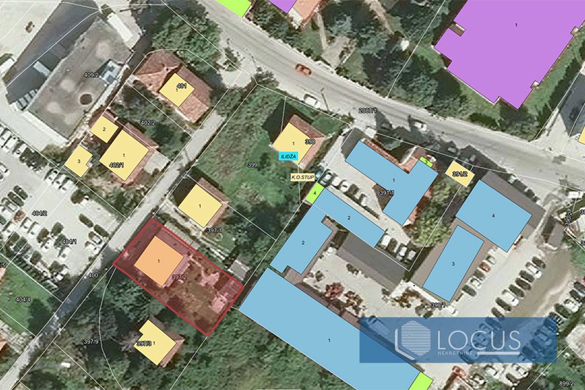 LOCUS: Parcela za izgradnju zgrade, Nikole Šopa, Stup