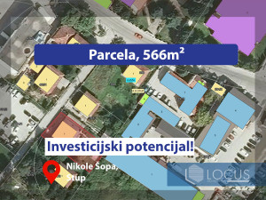 LOCUS: Parcela za izgradnju zgrade, Nikole Šopa, Stup