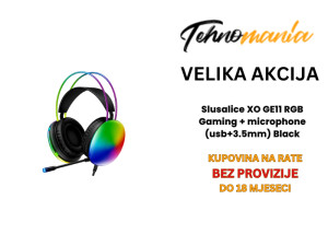 Slusalice XO GE11 RGB Gaming + microphone (usb+3.5mm) Black