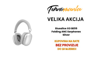 Slusalice XO BE55 Folding ANC Earphones Silver