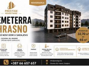 NOVOGRADNJA - EMETERRA - HRASNO - SARAJEVO - 32,70 m2 do 65 m2