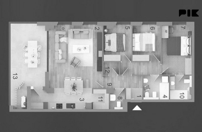 USKORO USELJIV - četverosoban stan 127m2 - Bijeli dvor 3