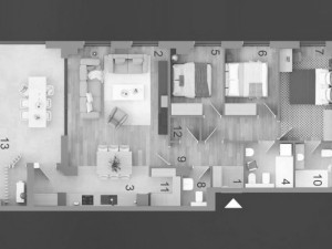 USKORO USELJIV - četverosoban stan 127m2 - Bijeli dvor photo 3