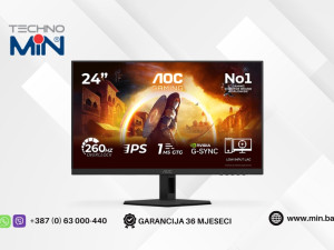 Gaming Monitor AOC 24G4ZRE 23.8" FHD Fast IPS 260Hz, 0.3ms