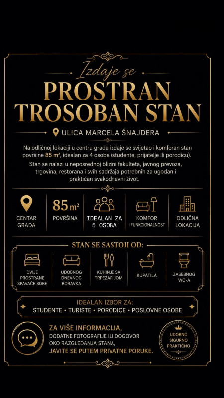 Stan na dan Sarajevo - Stari Grad