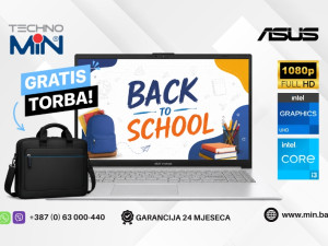 ASUS VivoBook 15 15.6" FHD IPS, i3-N305, 8GB RAM, 256GB SSD