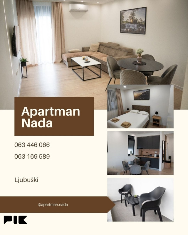 Sobe i Apartman Nada Ljubuški (stan na dan)
