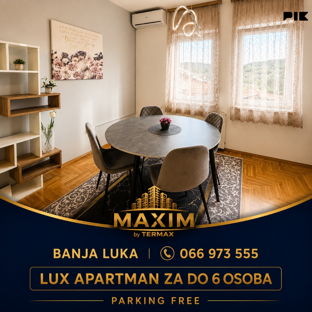 Stan na dan Banja Luka MAXIM by Termax (klinika Dr Kostić) 2