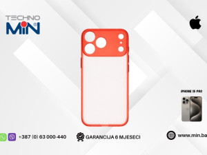 Frame Case Apple iPhone 15 Pro zaštitna maskica, Crvena