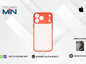 Frame Case Apple iPhone 15 Pro Max zaštitna maskica, Crvena