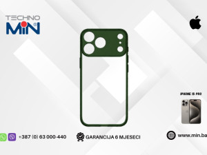 Frame Case Apple iPhone 15 Pro zaštitna maskica, Zelena