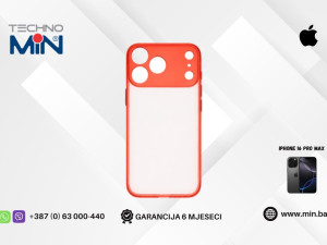 Frame Case Apple iPhone 16 Pro Max zaštitna maskica, Crvena