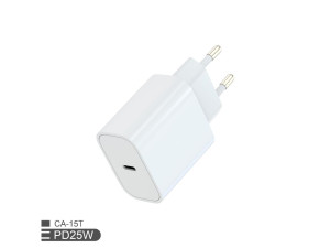 Fulmova GaN Power Adapter 25W USB-C sa Kablom, White