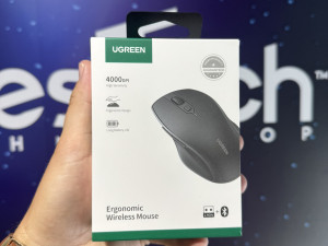 Wireless Mouse Miš UGREEN MU101, 4000DPI, BT / Wi-Fi, Black