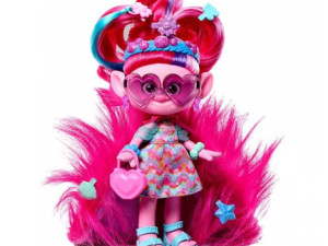 TROLLS - Igračka lutka Trolls sa dodacima za kosu crve