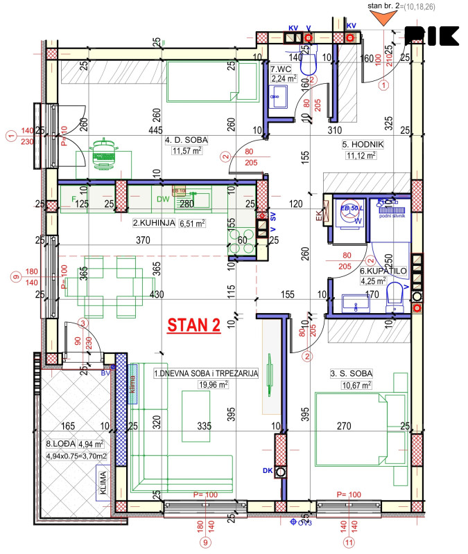 Stan BROD | Stanovi 42-102m/2 | NOVOGRADNJA 11