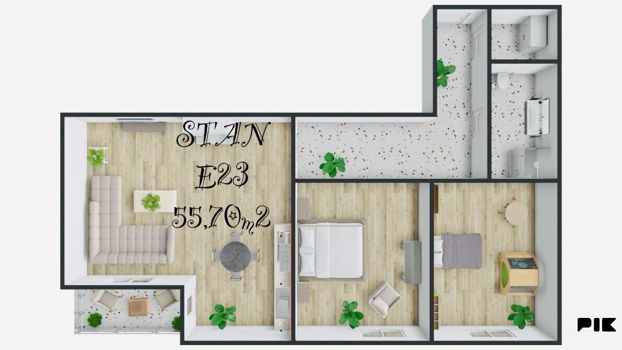 Trosoban stan Istočno Sarajevo 55m2 / 2.sprat 6