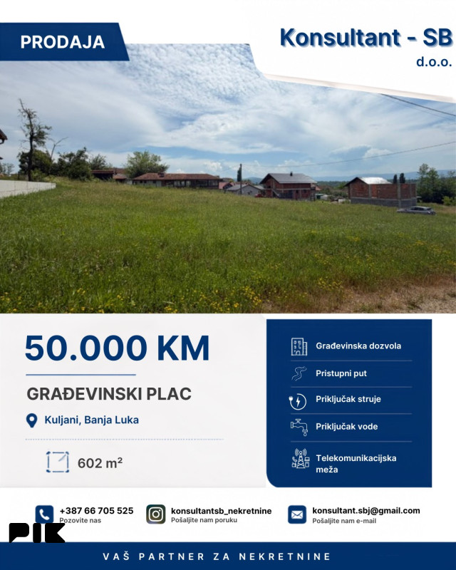 Zemljište Banja Luka 602m2