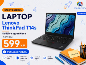 Laptop Lenovo ThinkPad T14s; i5-1135G7; 16GB 512GB; 14" DOPER B2S