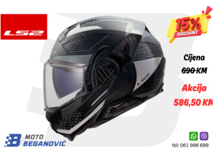 Kaciga za motor LS2 ADVANT II FF910 ASTRAL MATT GREY XXL