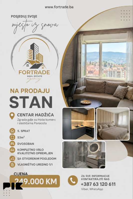 Dvosoban stan u centru Hadžića photo 4