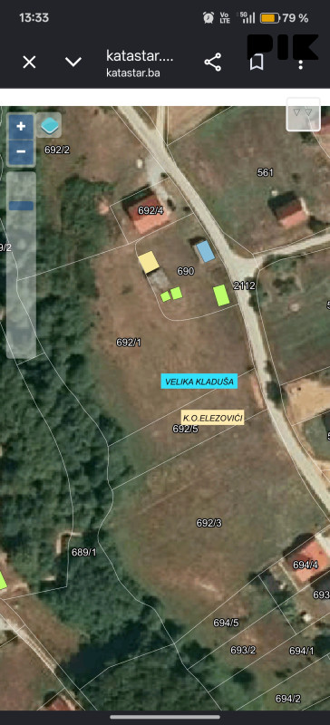 Zemljište Velika Kladuša 1055m2
