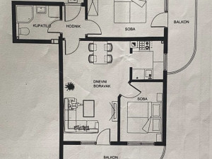 TROSOBAN STAN (dvostrano orijentisan) 60m2- Tibra Pacific photo 5