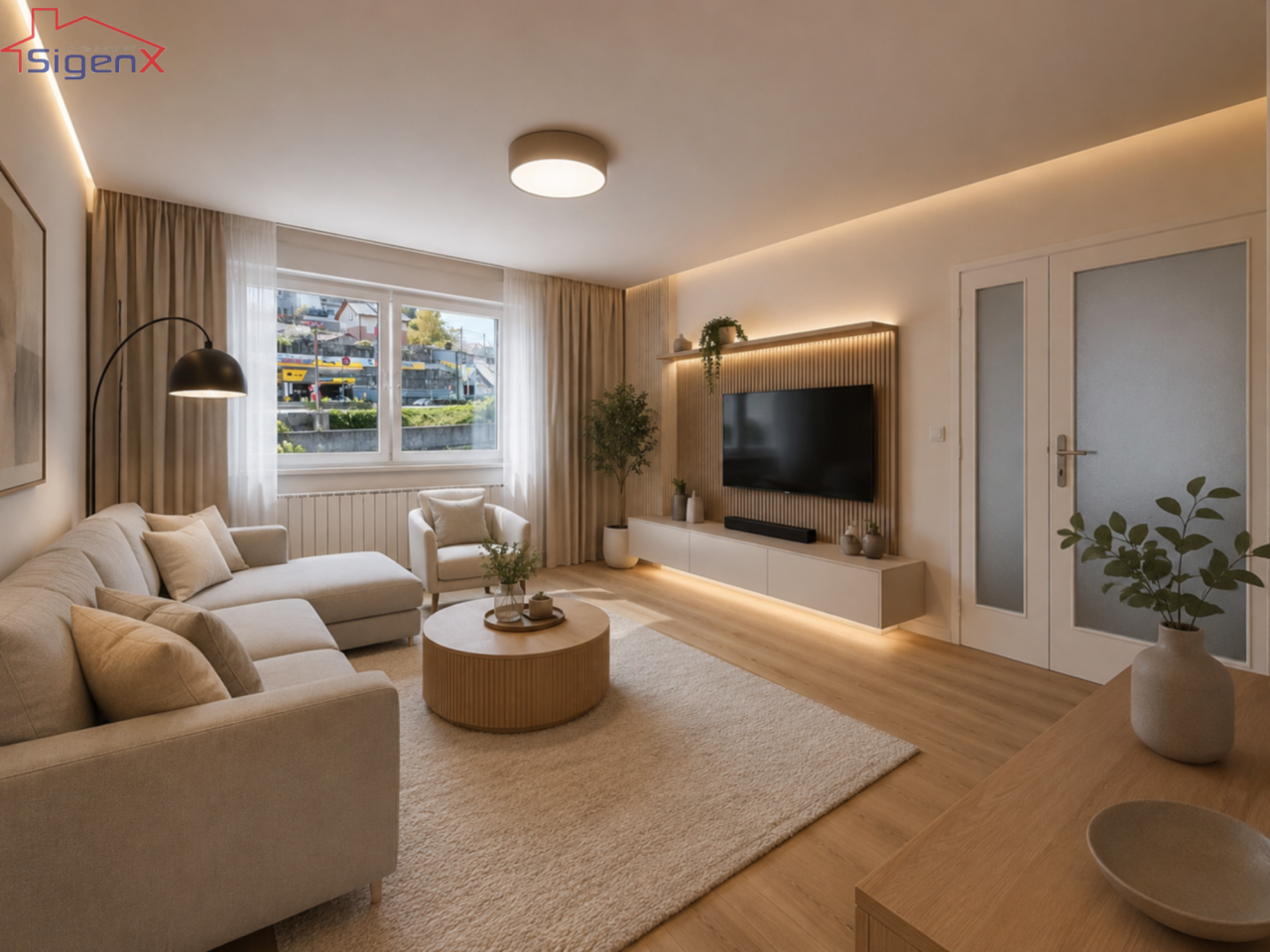 NOVO ADAPTIRAN/Dvosoban stan/Novi Grad/50m2/1.sprat/balkon/C-faza photo 4