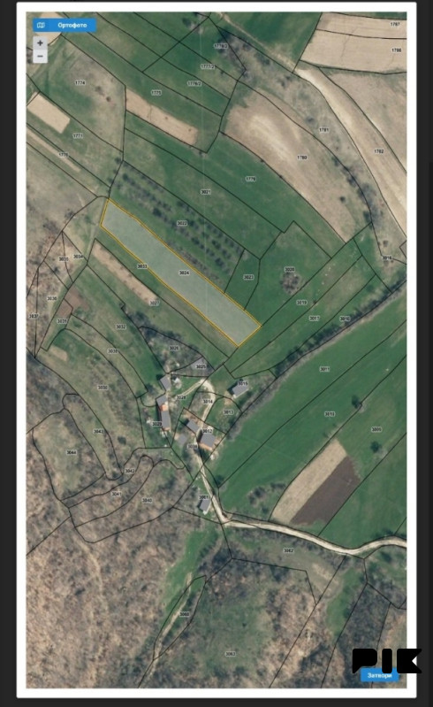 Zemljište povrsine 6419m2 i 3097m2 6