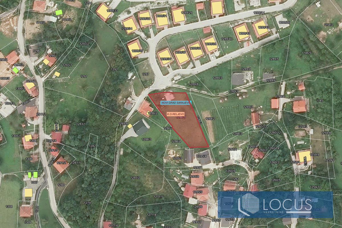 LOCUS: Zemljište površine 1.788m2, Dobroševići, N. Grad 16