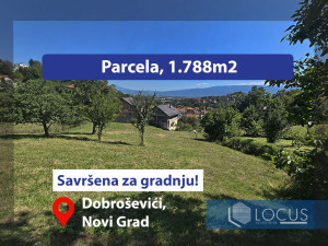 LOCUS: Zemljište površine 1.788m2, Dobroševići, N. Grad