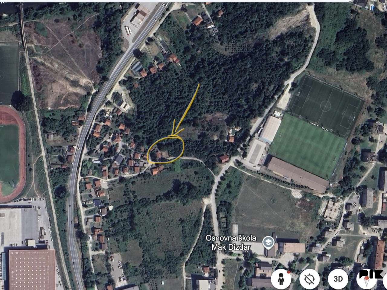 Zemljište Zenica 700m2 i kuća, GRADSKA ZONA, TOP LOKACIJA