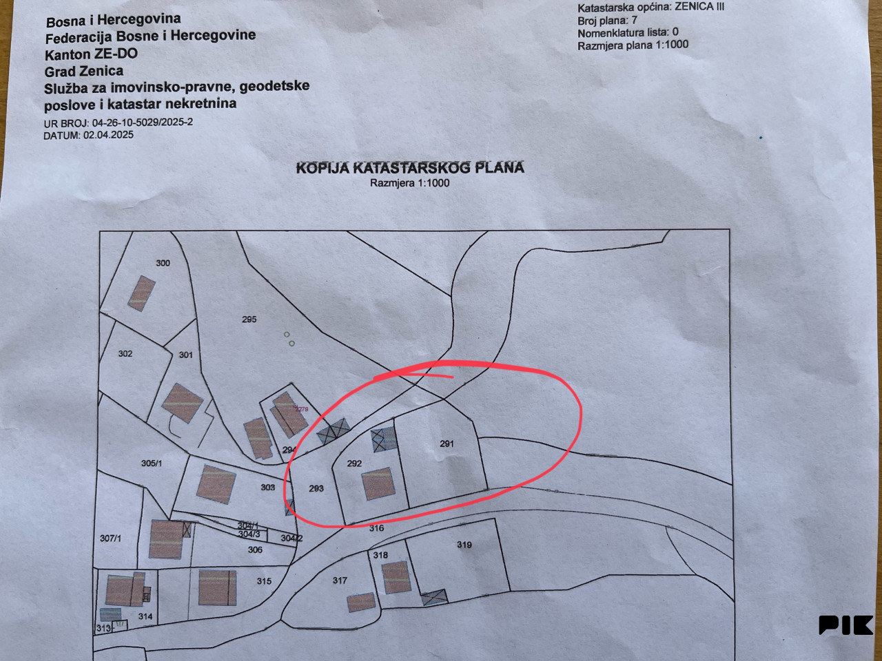 Zemljište Zenica 700m2 i kuća, GRADSKA ZONA, TOP LOKACIJA 3