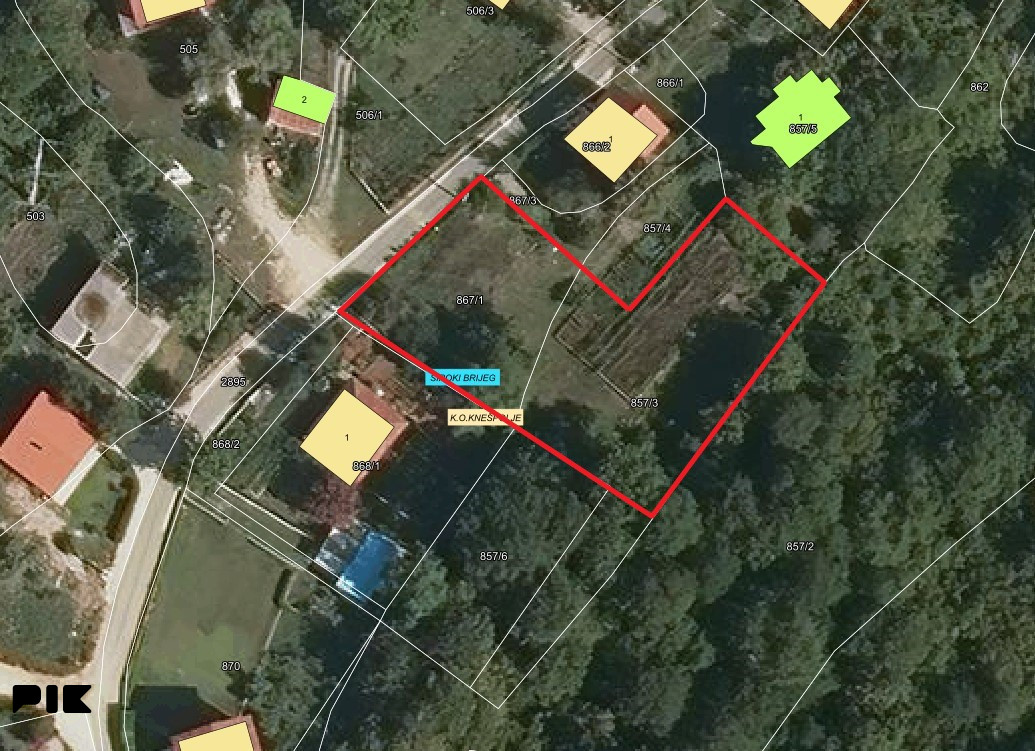 Zemljište / Plac / Parcela - Široki Brijeg 1800m2 Knešpolje