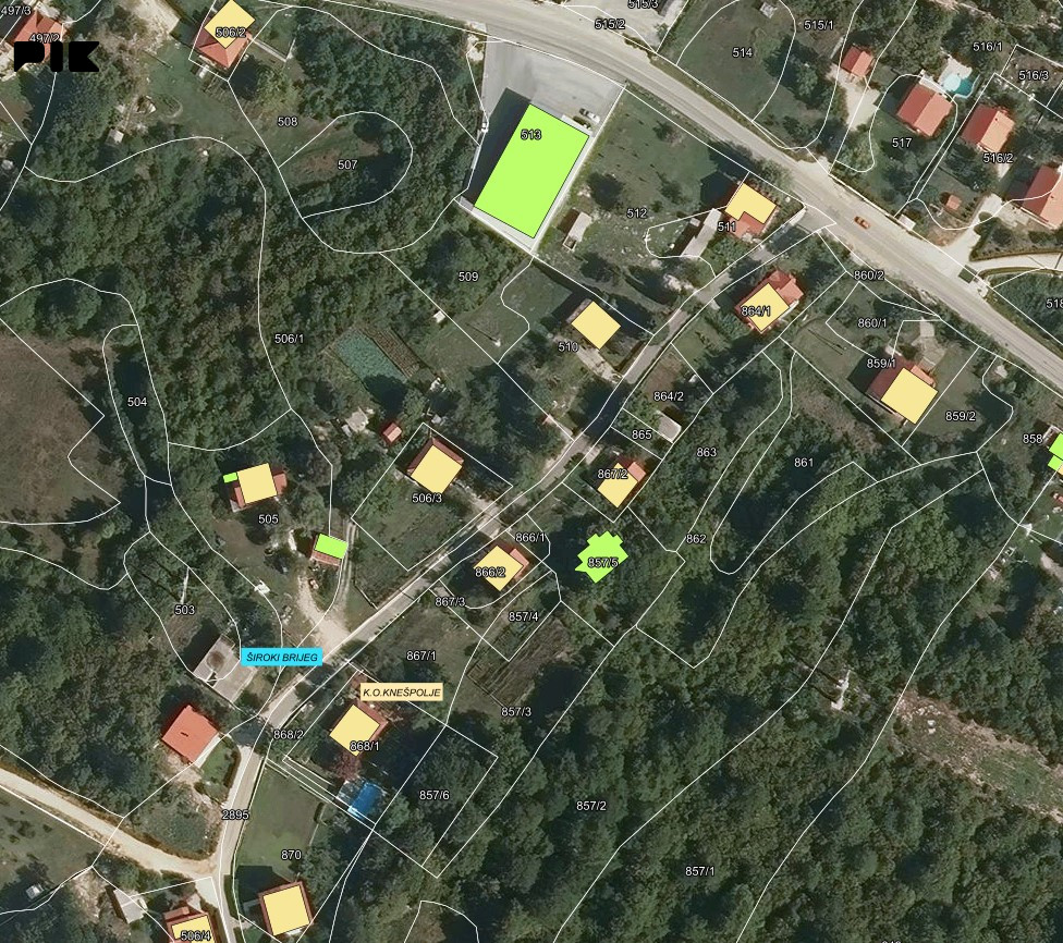 Zemljište / Plac / Parcela - Široki Brijeg 1800m2 Knešpolje 3