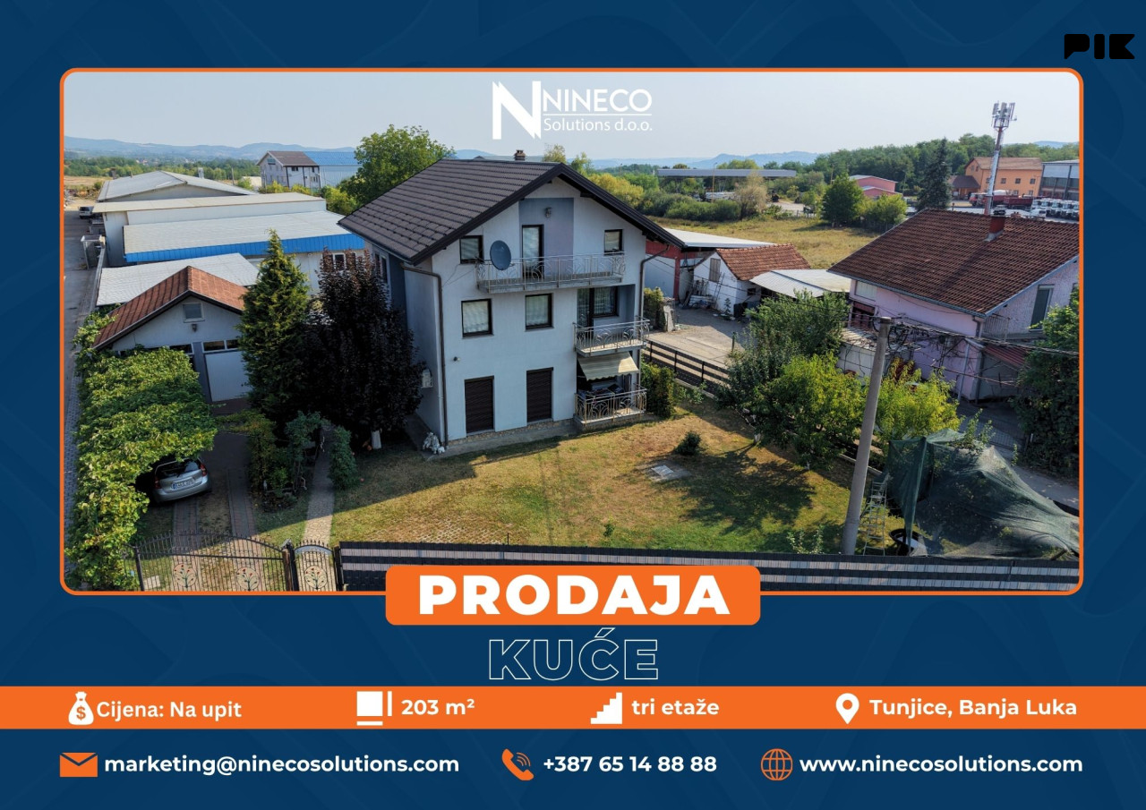 KUĆA - TUNJICE - BANJA LUKA - 203 m2
