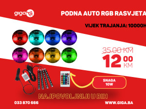 GIGA.BA LED AUTO RGB RASVJETA 12V PODNO AMBIJENTALNO