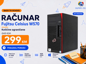 Računar Fujitsu Celsius W570; i5-7500; Quadro P400 16/256GB B2S