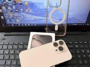 IPHONE 16 PRO 128GB DESERT KAO NOVO 91% BAT FUL PAKET EU MODEL