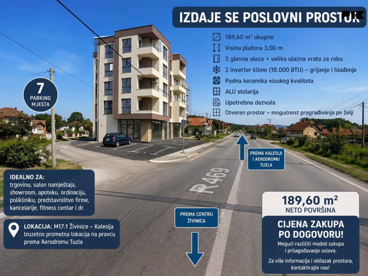 Poslovni prostor Živinice 189.60m2